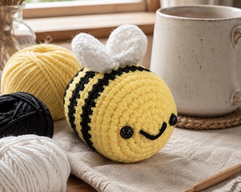 Beginner Crochet Kit – Adorable Bee Plush DIY Craft Project