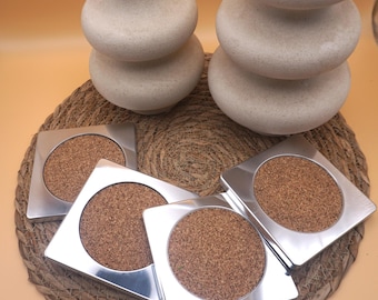 Custom Aluminum Coaster Set