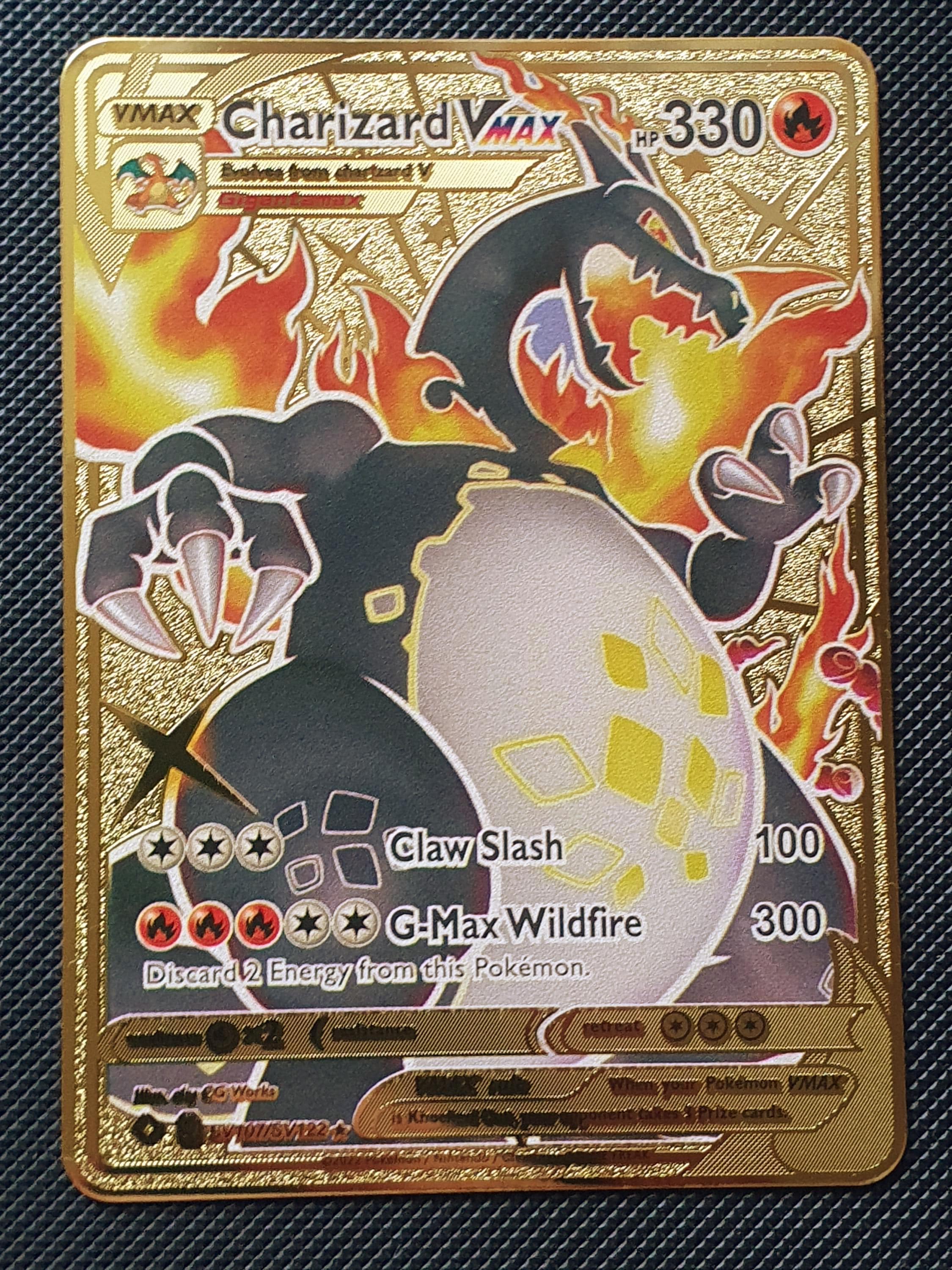 Gold metal pokemoncard - Etsy 日本