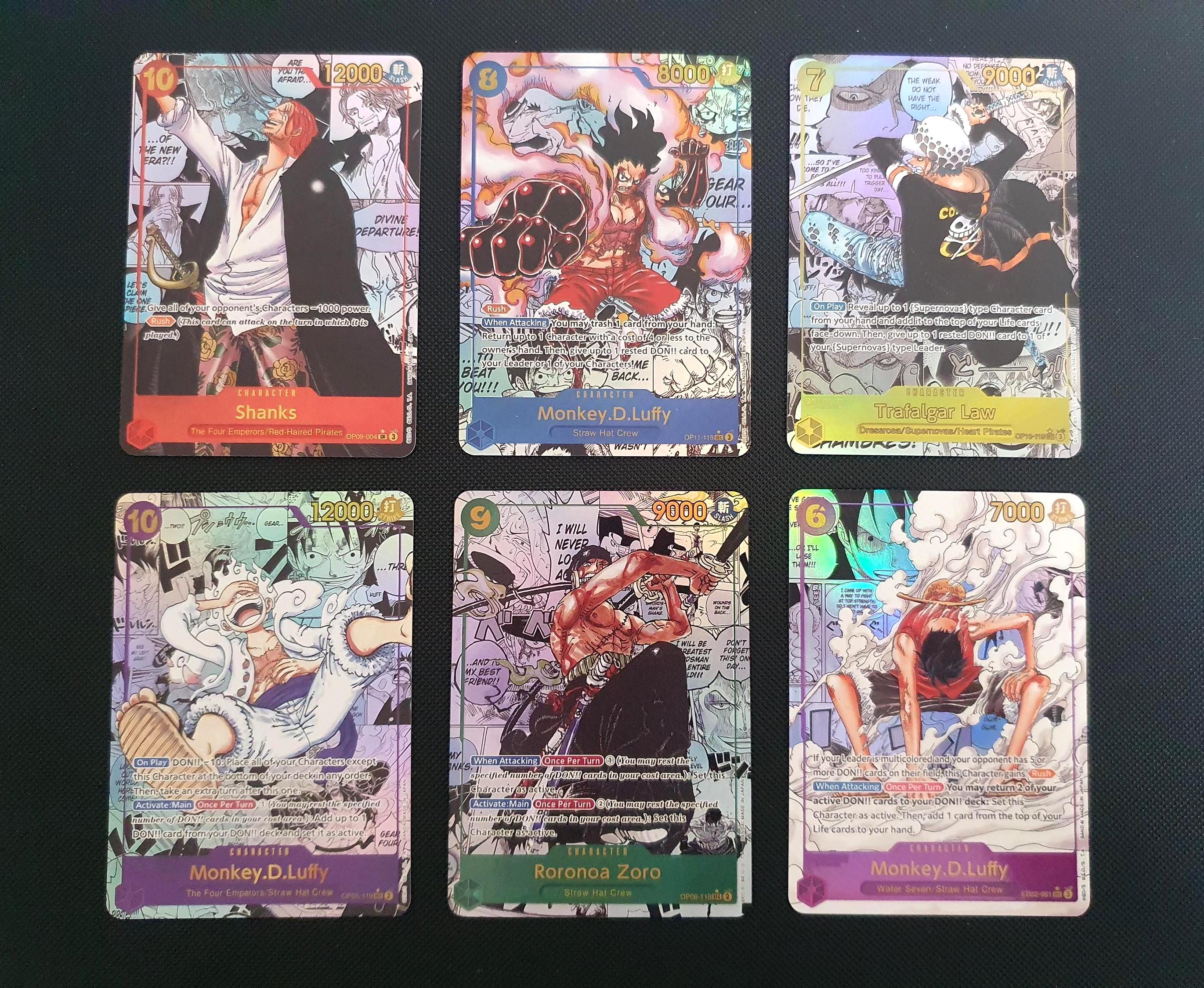 One Piece Manga Rare Collection – Luffy, Shanks, Zoro & Law (6