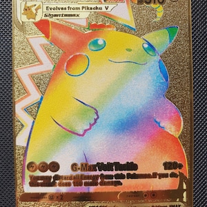 Pikachu vmax card - Etsy 日本