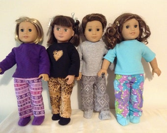 18 inch doll pajamas