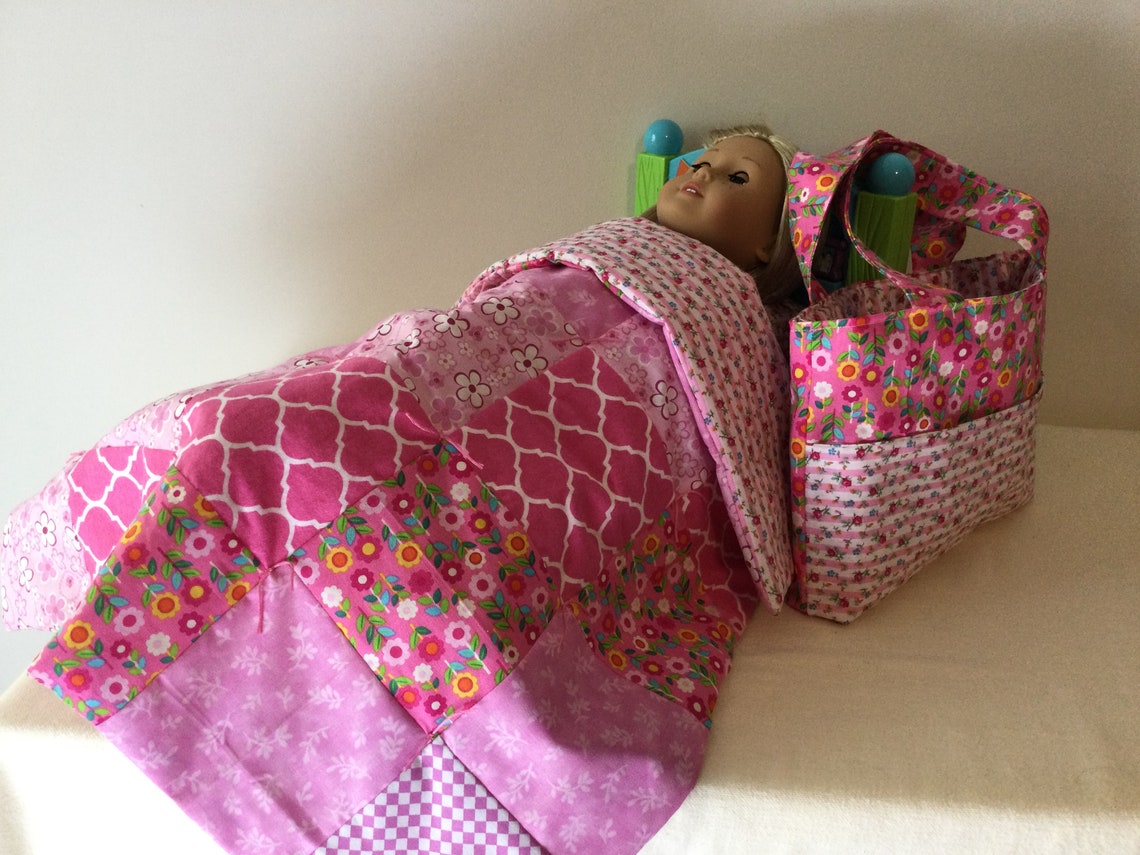 Baby doll blanket with pillow and matching diaper bag choice Etsy