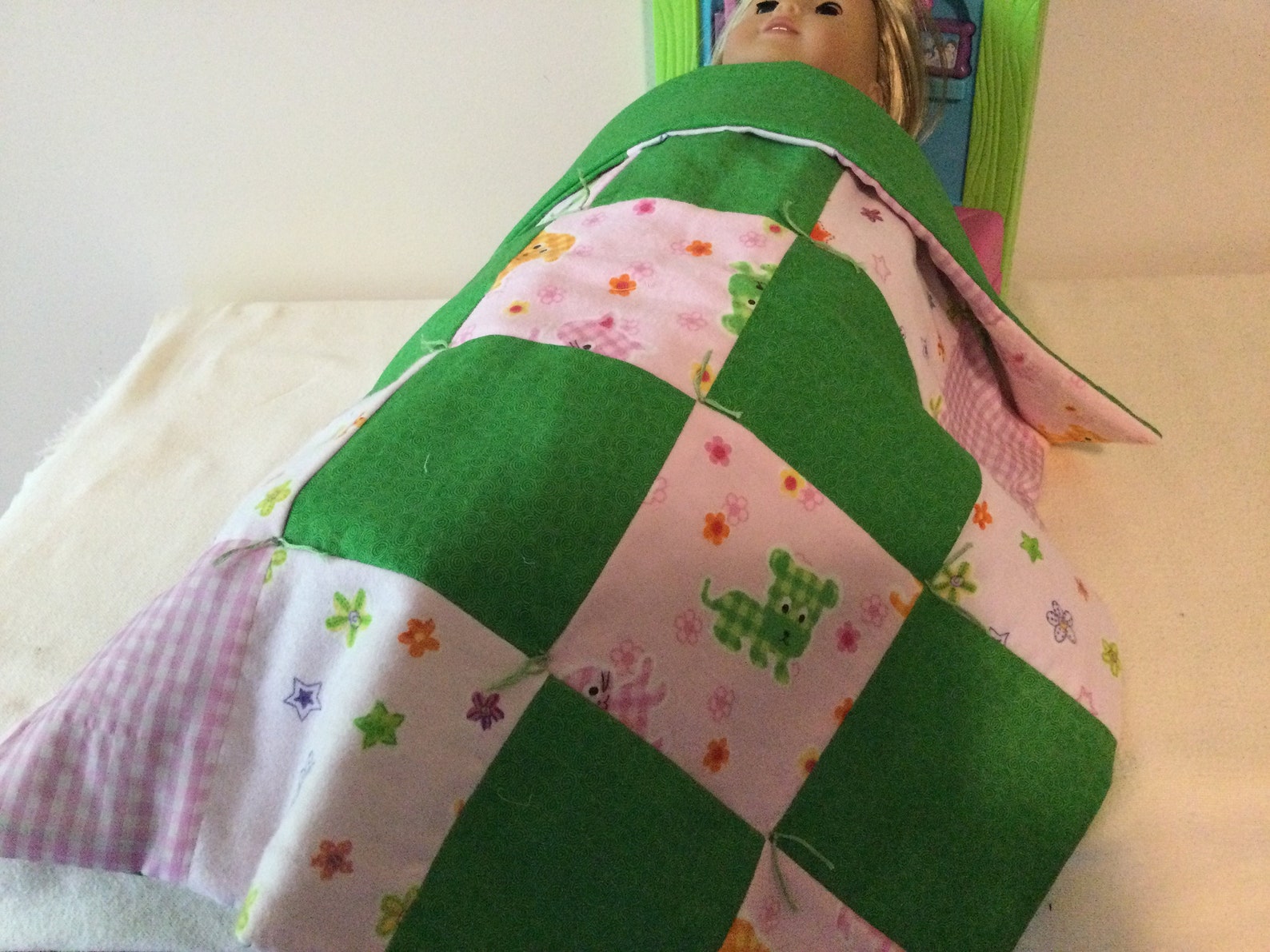 Baby Doll Blanket and Pillow Sets in Bright Colors. Made to Etsy