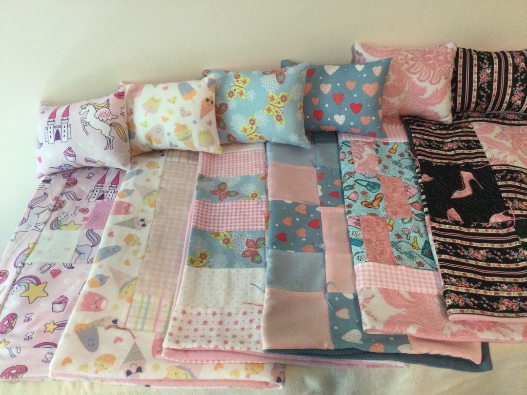 Baby Doll Blanket and Pillow Sets in New Patterns. Made to Fit Etsy