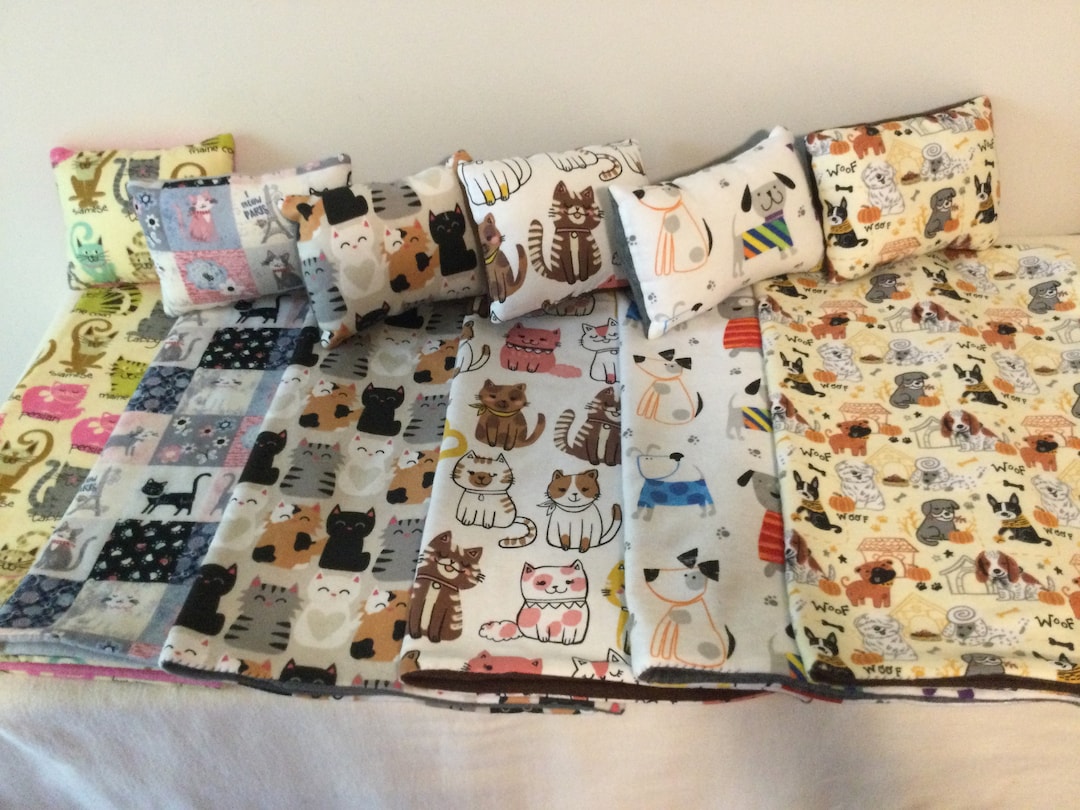 Baby Doll Blanket and Pillow Sets. Choice of Six Different Designs With