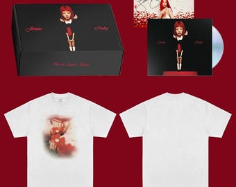 ジェニー・ルビー公式d2c限定サイン入りCDボックスセット（Tシャツ付き、サイズ：S）