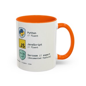 Programmer Mug | Python JavaScript Sarcasm Expert Coder Coffee Cup image 7