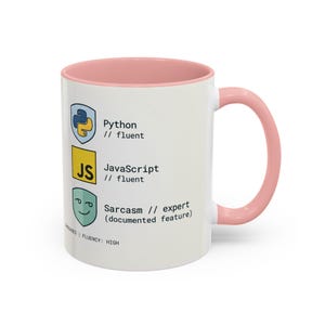 Programmer Mug | Python JavaScript Sarcasm Expert Coder Coffee Cup image 4