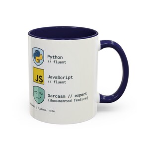 Programmer Mug | Python JavaScript Sarcasm Expert Coder Coffee Cup image 3