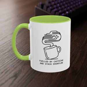 Developer Mug – Caffeine Stack Overflow Line Art Coffee Cup (11 oz or 15 oz) image 18
