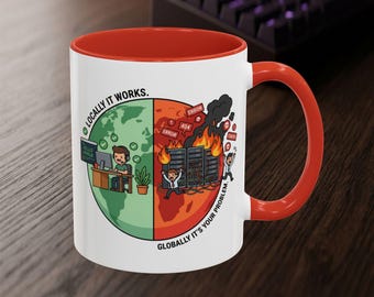 Programmer Gift - Coder Gift - IT Gift - It Works On My Machine - Funny Office Gift - Computer Programmer Gift