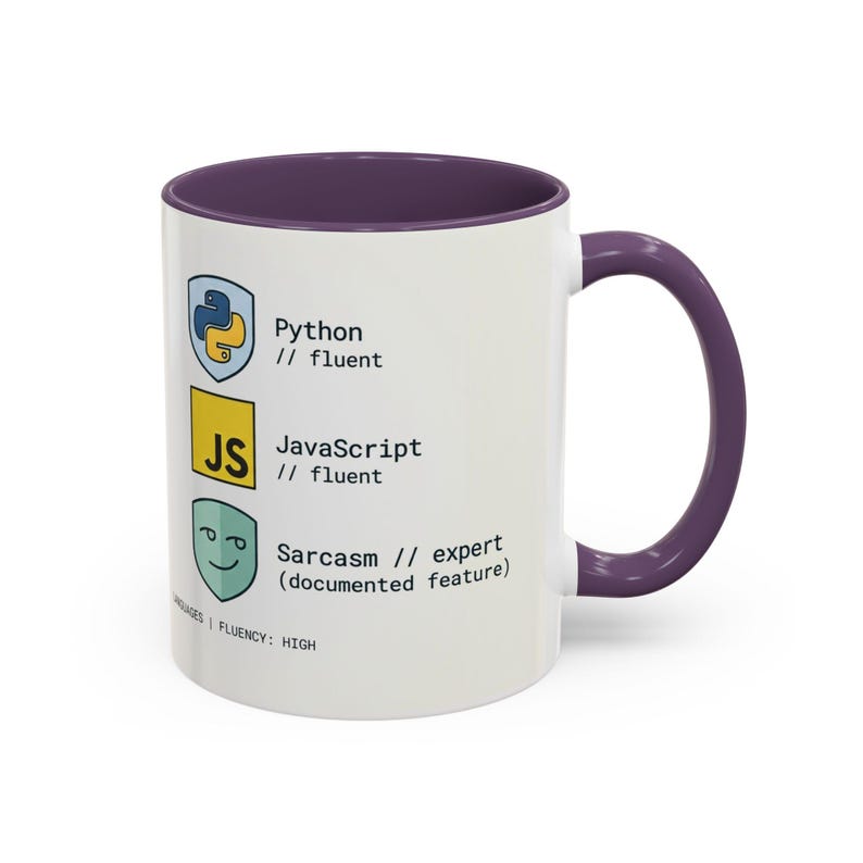 Programmer Mug | Python JavaScript Sarcasm Expert Coder Coffee Cup image 10