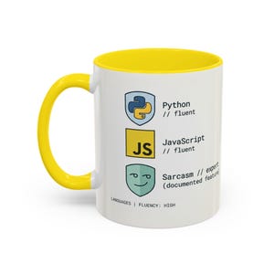 Programmer Mug | Python JavaScript Sarcasm Expert Coder Coffee Cup image 17