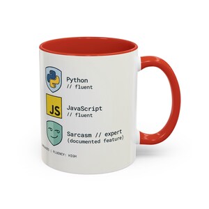 Programmer Mug | Python JavaScript Sarcasm Expert Coder Coffee Cup image 5