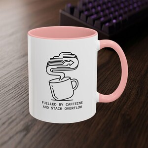 Developer Mug – Caffeine Stack Overflow Line Art Coffee Cup (11 oz or 15 oz) image 5
