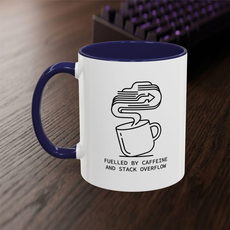 Developer Mug – Caffeine Stack Overflow Line Art Coffee Cup (11 oz or 15 oz) image 12