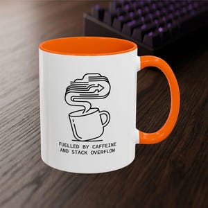 Developer Mug – Caffeine Stack Overflow Line Art Coffee Cup (11 oz or 15 oz) image 7