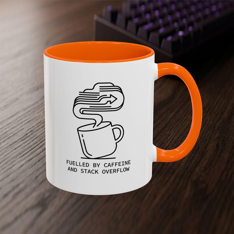 Developer Mug – Caffeine Stack Overflow Line Art Coffee Cup (11 oz or 15 oz) image 7