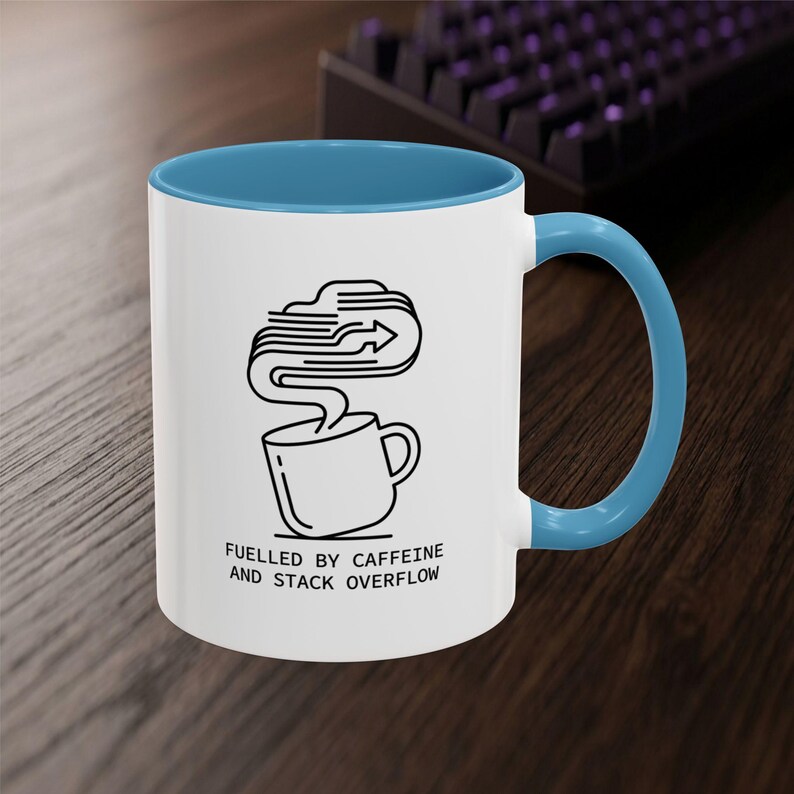 Developer Mug – Caffeine Stack Overflow Line Art Coffee Cup (11 oz or 15 oz) image 6