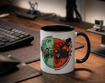 Funny Programmer Mug – "Locally It Works" DevOps Coffee Cup (11oz)