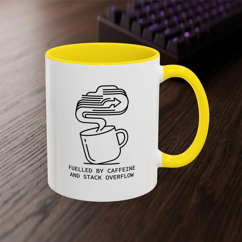 Developer Mug – Caffeine Stack Overflow Line Art Coffee Cup (11 oz or 15 oz) image 8