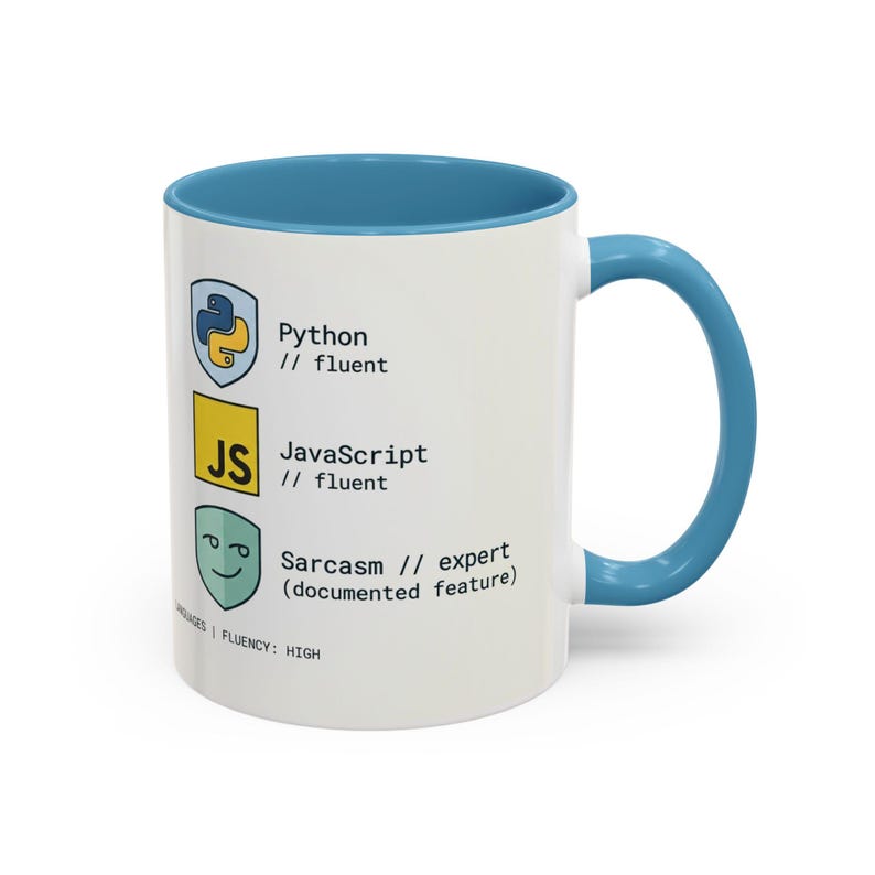 Programmer Mug | Python JavaScript Sarcasm Expert Coder Coffee Cup image 6