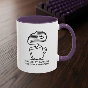 Developer Mug – Caffeine Stack Overflow Line Art Coffee Cup (11 oz or 15 oz) image 10