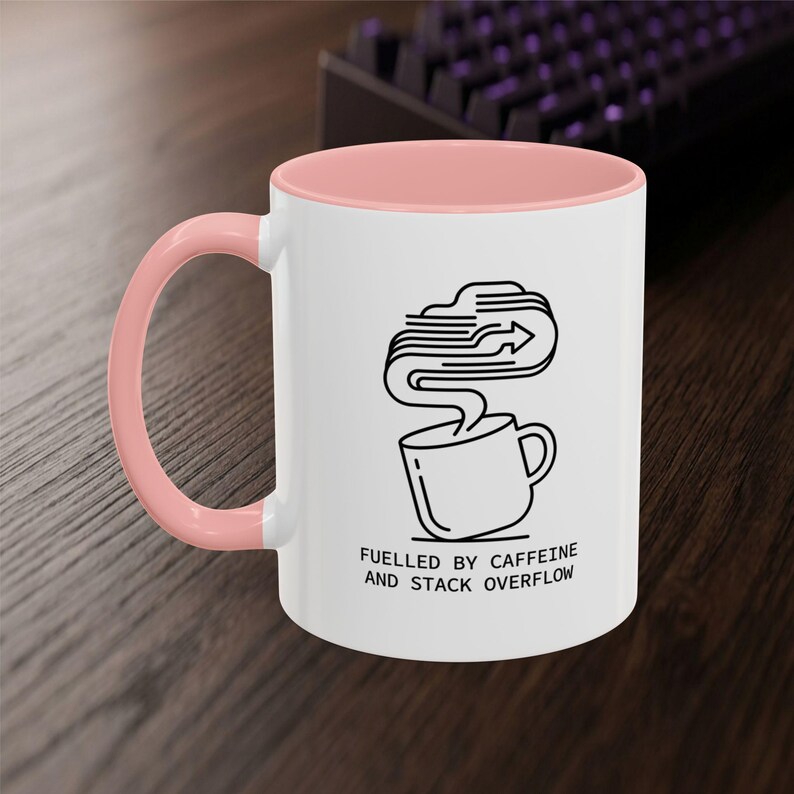 Developer Mug – Caffeine Stack Overflow Line Art Coffee Cup (11 oz or 15 oz) image 13