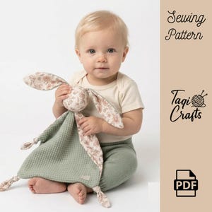 Patron de couture pour une couverture câline pour bébé | Couverture réconfortante facile pour débutants (Téléchargement PDF)