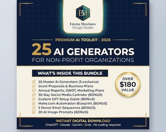 Non-Profit Business Plan Toolkit, Grant Proposal, Fundraising Guide (Digital Download)
