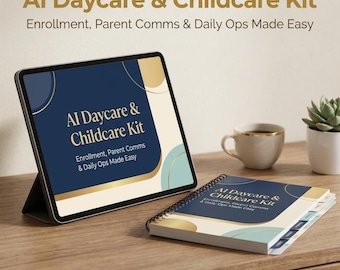 AI Daycare & Childcare Business Kit | Enrollment, Parent Comms, Daily Reports and Handbook Prompt Kit | Instant Download