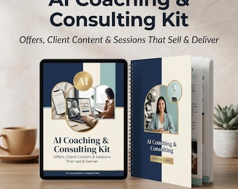 AI Coaching & Consulting Kit | Signature Offer, Discovery Calls, Content and Client Session Prompt Kit | Instant Download