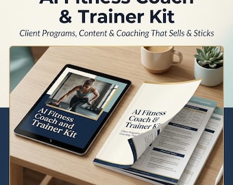 AI Fitness Coach & Personal Trainer Kit | Client Programs, Check-Ins, Content and Sales Message Prompt Kit | Instant Download
