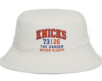 Knicks 73|26 The Garden Never Sleeps Bucket Hat