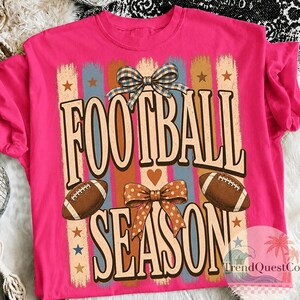 Football Season PNG, Trendy Stripes Football Mom Png, Football Fall Sports Sublimation Design, Vintage Football Fan Png, Game Day Shirt png image 5