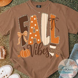 Preppy Fall PNG Bundle, Preppy Fall PNG, Coquette Pumpkin Patch PNG, Retro Autumn Bow Design, cozy season png, Cute Fall Sublimation Bundle image 7