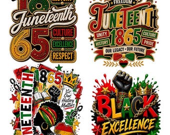 juneteenth bundle png, civil rights png, breaking every chain, 1865 freedom png, black culture png,trendy juneteenth, embroidered png, queen