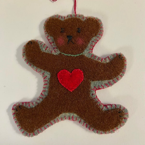 Teddy Bear Ornament Etsy