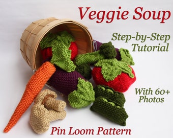 Veggie Soup: 6 Fruits and Veggies to Make with a 4" Pin Loom