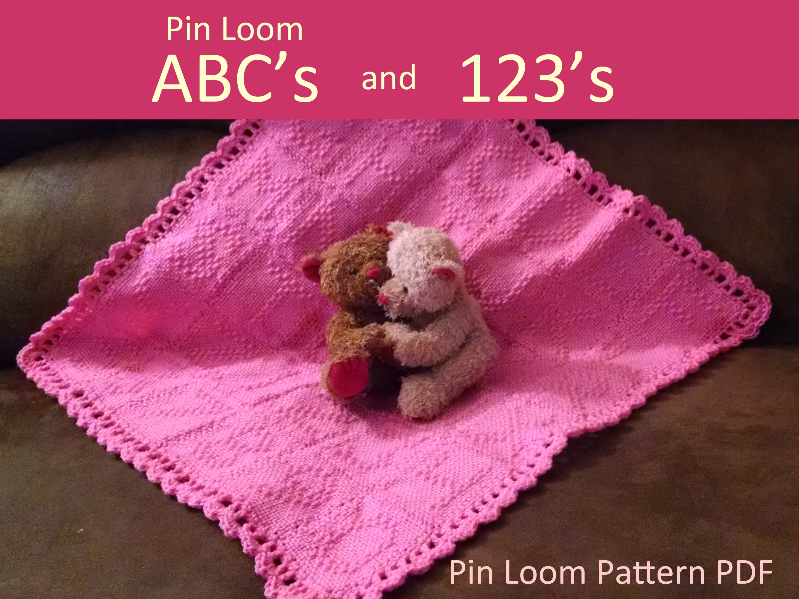 Loom Knit ePattern: Playtime Baby Blanket