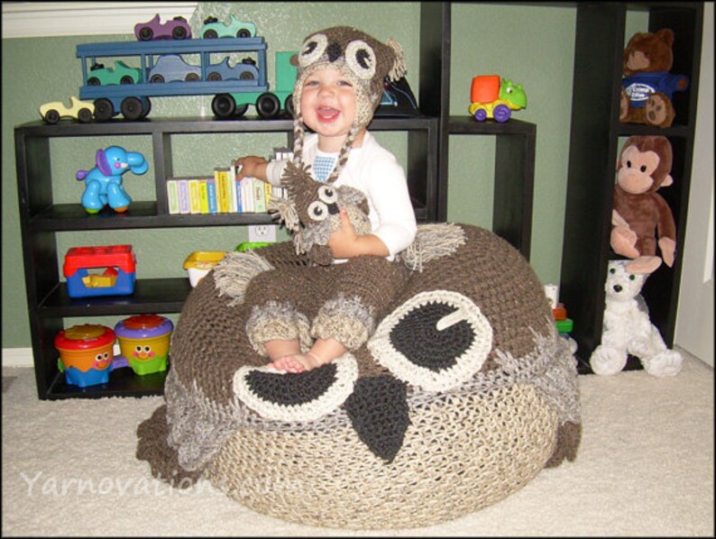 Owl Set CROCHET PATTERN Bean Bag Chair Hats Pants Etsy