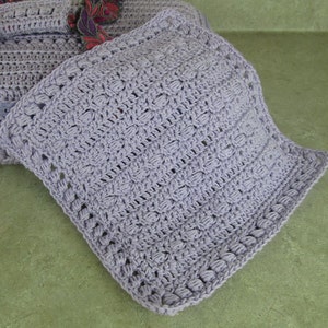 Dishcloth and Casserole Cover with Bead Stitch CROCHET PATTERN PDF Reusable Travel Dish Cover Zipper 9x13 Pan Carrier image 3