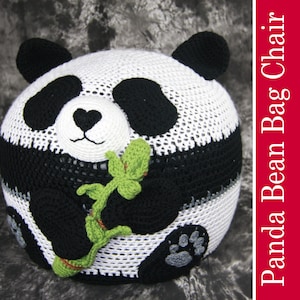 Panda Sitzsack Ottoman Hocker - HÄKELMUSTER PDF und Bambus