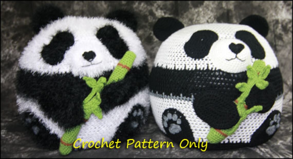 Panda Bean Bag Chair Ottoman Pouf CROCHET PATTERN Etsy
