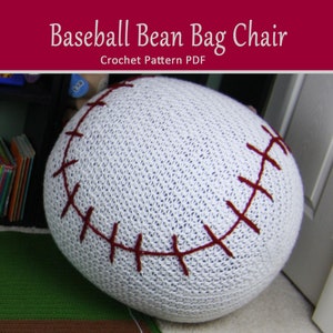Baseball Sitzsack Nur - HÄKELANLEITUNG