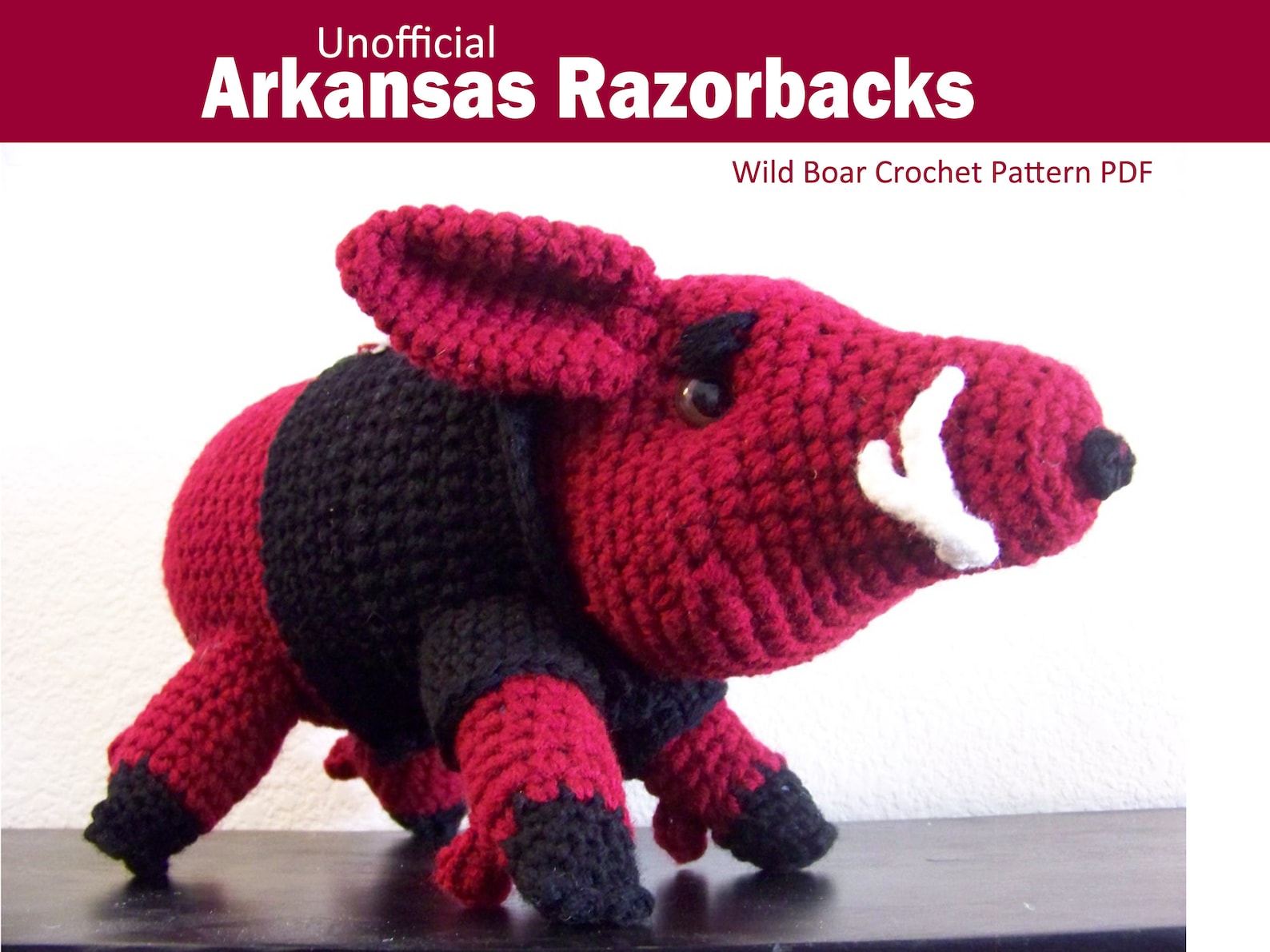 Arkansas Razorbacks Wild Boar Crochet Pattern Etsy