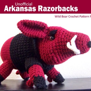 Arkansas Razorbacks Wild Boar Crochet Pattern