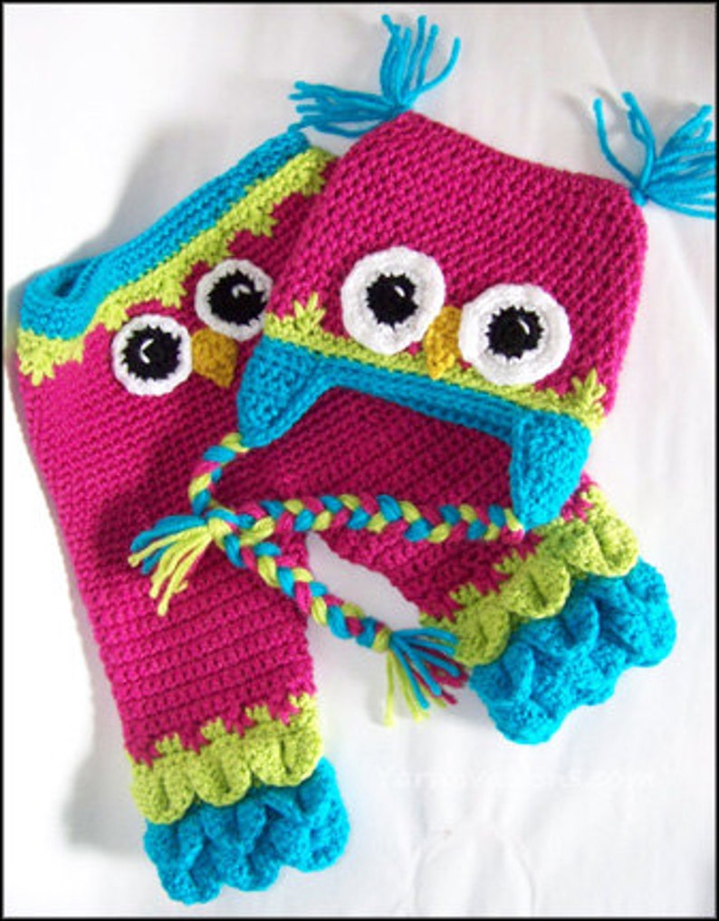 Owl Hats and Baby Pants CROCHET PATTERN - Etsy