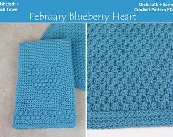 Paño de cocina y paño de cocina de fieltro - PATRÓN DE GANCHILLO PDF Paño de cocina Paño de cocina Paño de cocina Plus Serie Febrero